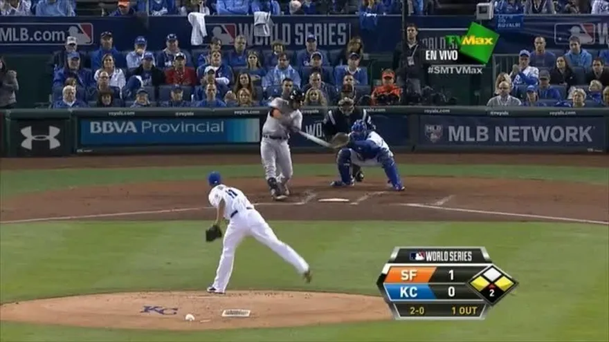 Gigantes arriba 2 - 0 en el segundo inning