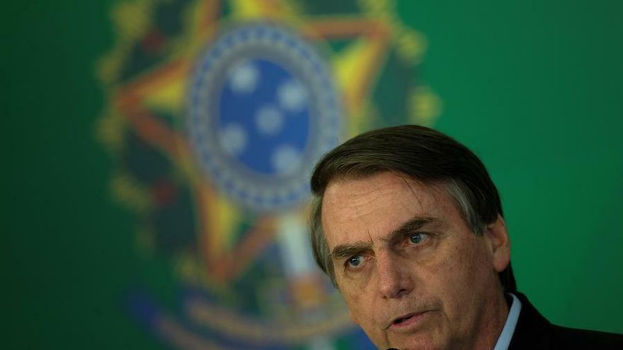 El presidente de Brasil Jair Bolsonaro.