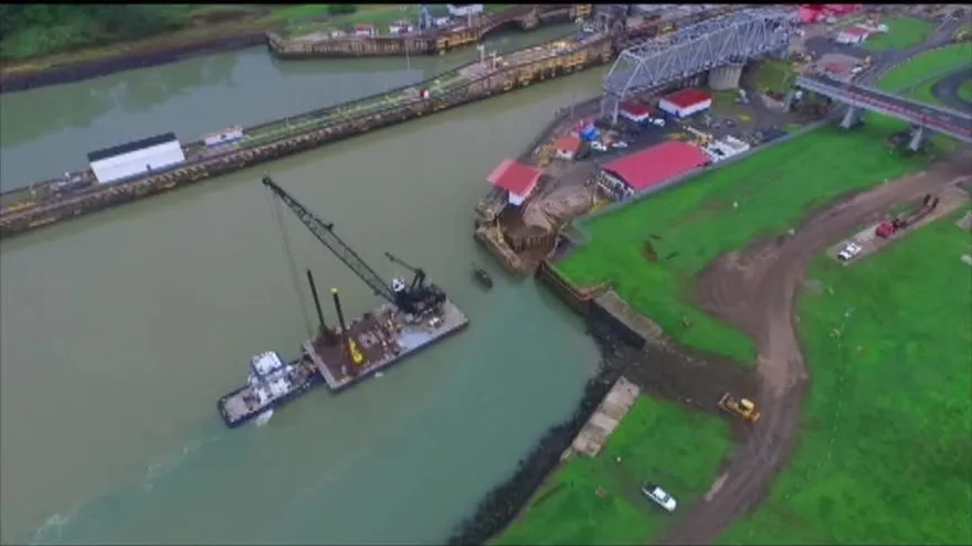 Reparaciones en daño de las esclusas de Miraflores durarán más de un mes