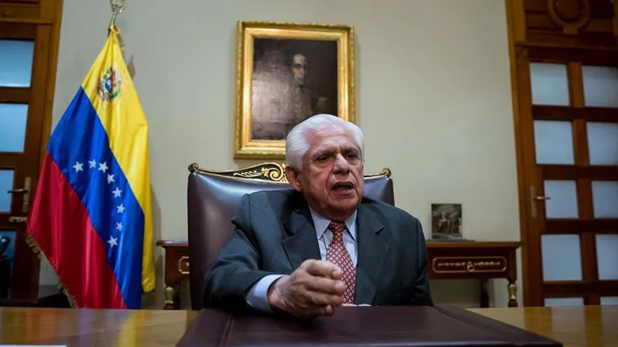 En la imagen, el presidente del Parlamento venezolano, el opositor Omar Barboza.