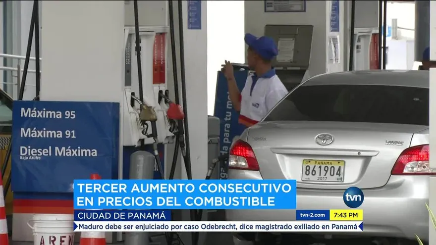 Tercer aumento consecutivo en el precio de la gasolina