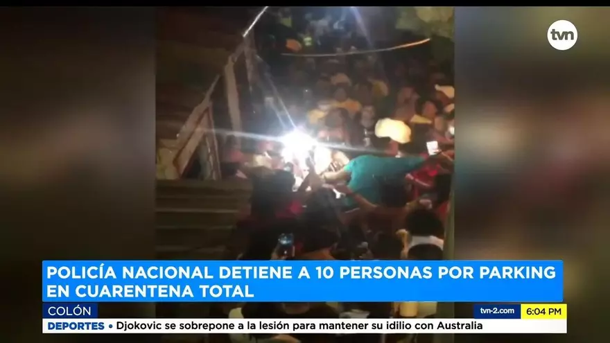 Aprehenden a 10 personas que participaban de fiesta clandestina en Colón