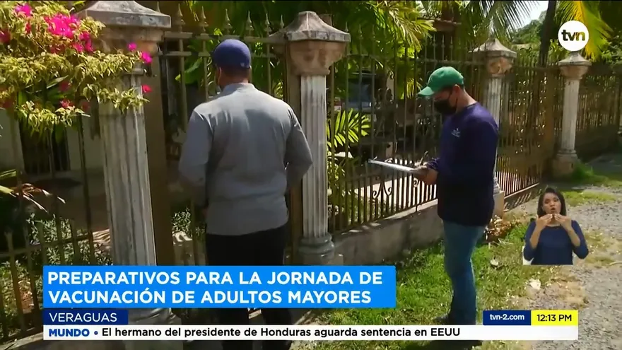 Inicia proceso de captación de adultos mayores y discapacitados para la vacunación masiva contra la Covi-19 en Veraguas.