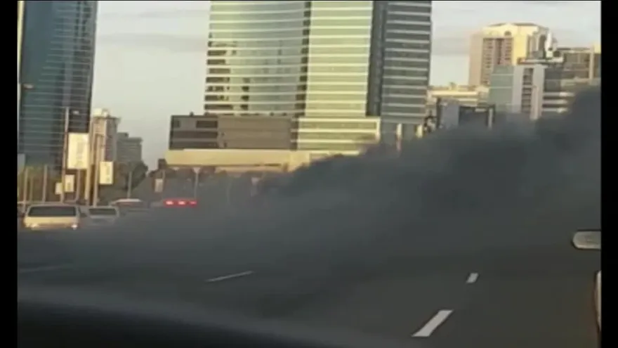 Auto se incendia en el Corredor Sur