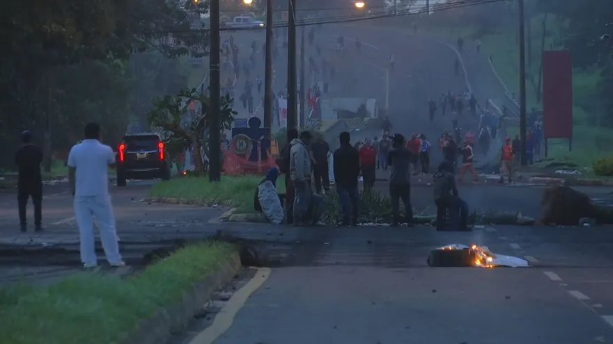 Cierre sobre el río David, en Chiriquí