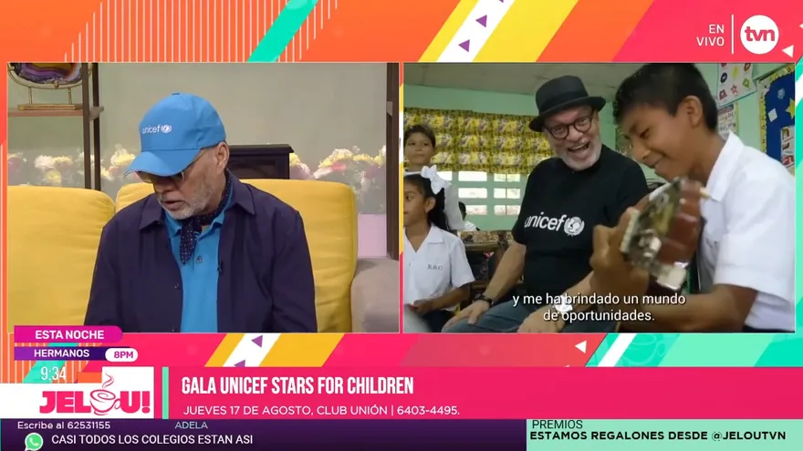 Omar Alfanno promueve gala de Unicef