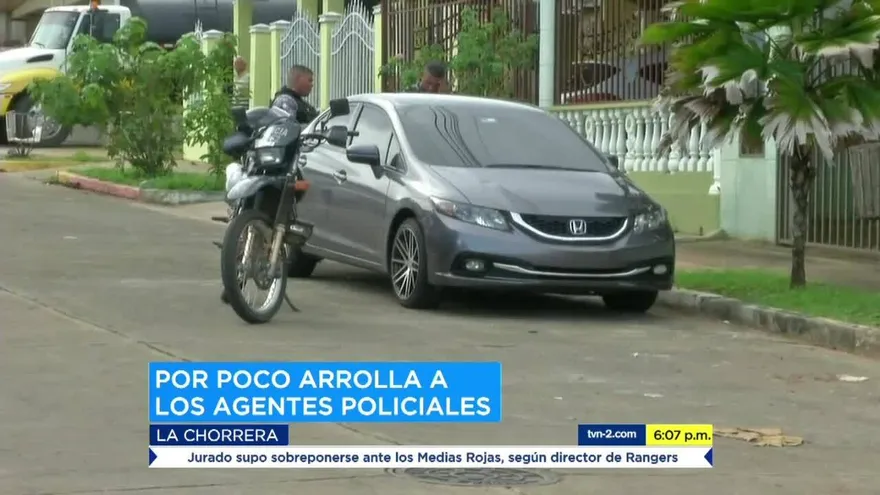 Detienen a conductora que arrolló policías en La Chorrera