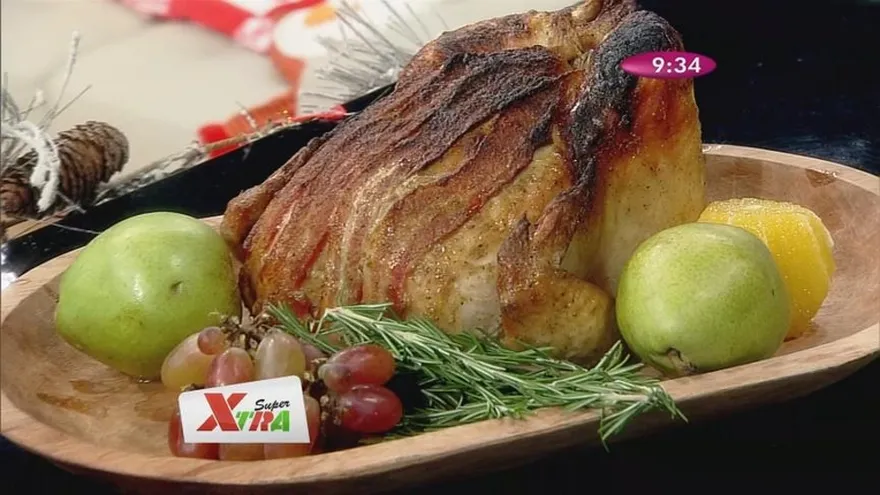 Pollo asado navideño