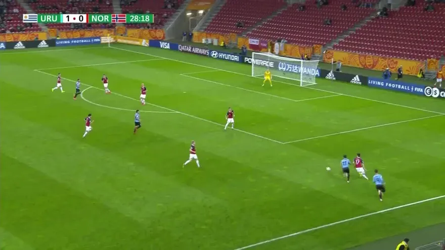 Gol de Francisco Ginnella | Uruguay 2-0 Noruega