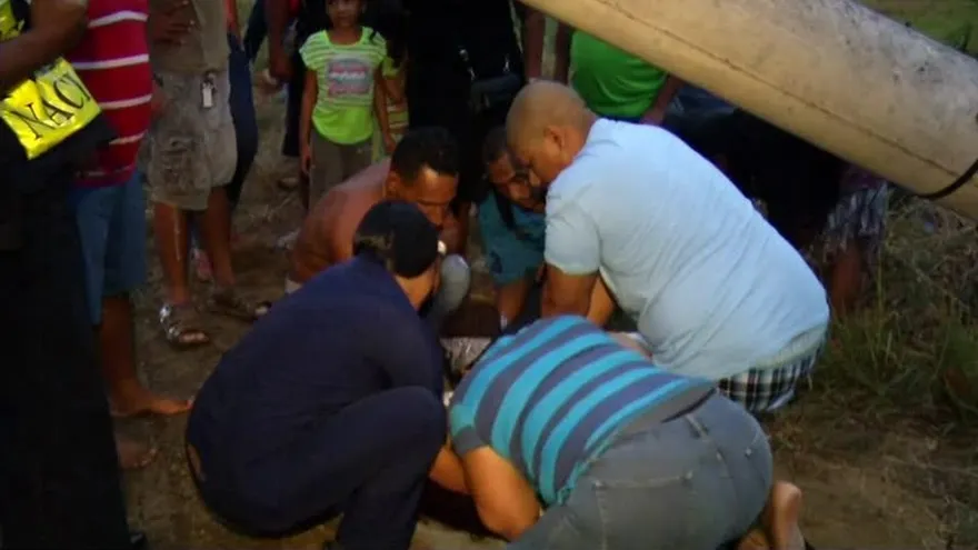 La dama falleció en el lugar de los hechos.