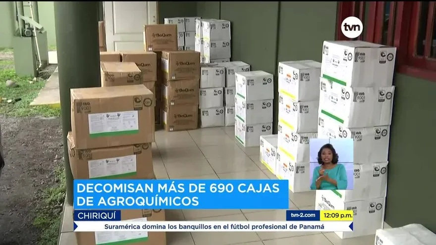 Decomisan cargamento de agroquímicos que venía de Costa Rica