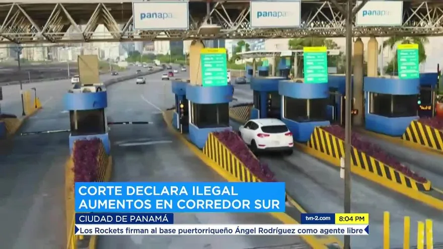 Corte declara ilegal aumentos en Corredor Sur