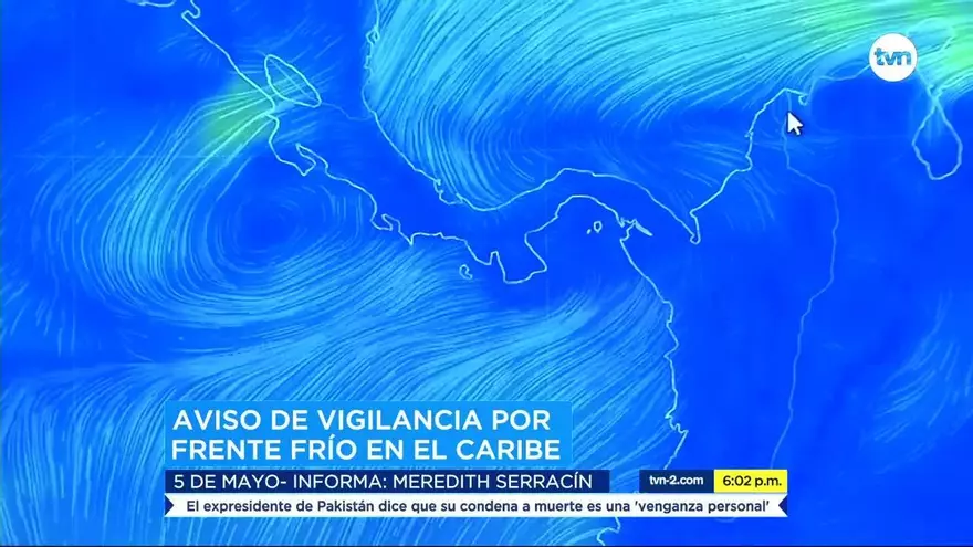 Emiten aviso de vigilancia por paso de frente frío sobre el país