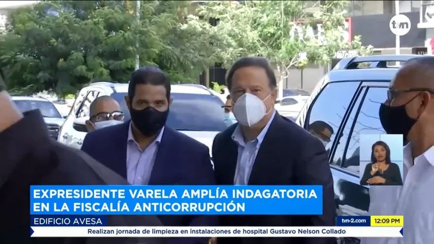 Expresidente Varela acude a otra indagatoria en el Ministerio Público