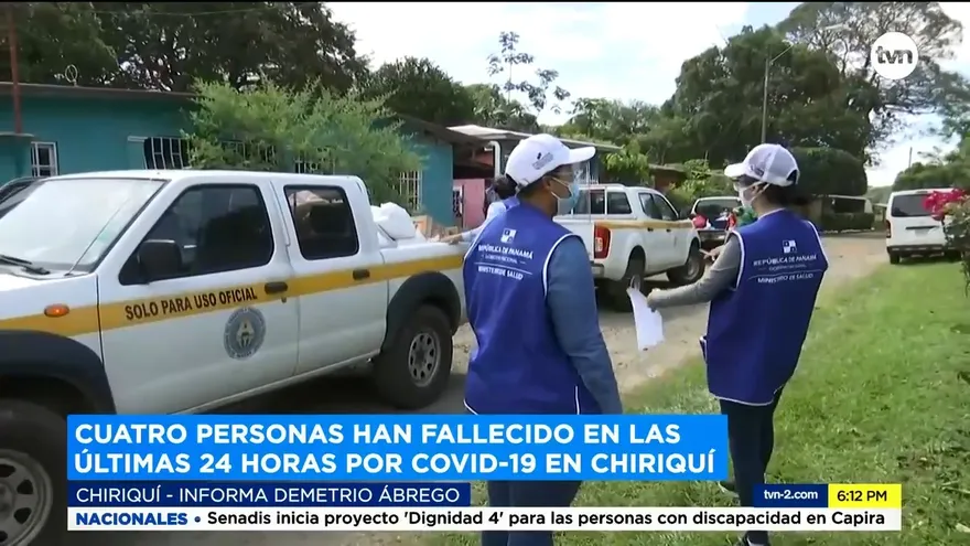 Cuatro nuevas muertes en Chiriquí por COVID-19