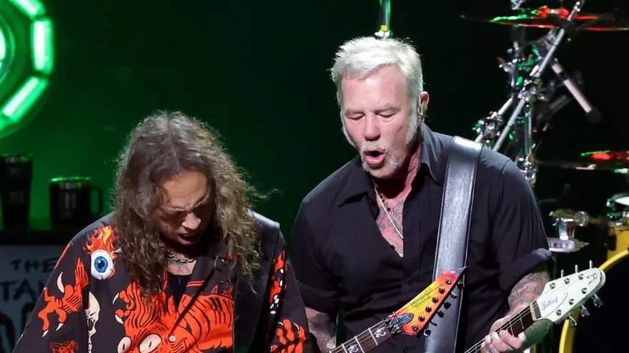 Kirk Hammett y James Hetfield de Metallica