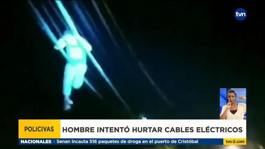 Capturan infraganti a hombre que intentaba hurtar cables de tensión