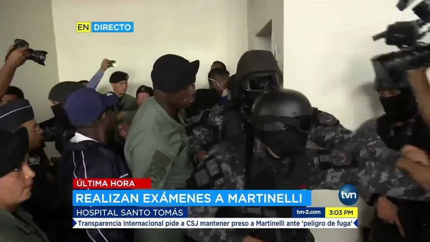 Martinelli es traslado dentro del Santo Tomás bajo fuerte medidas de seguridad
