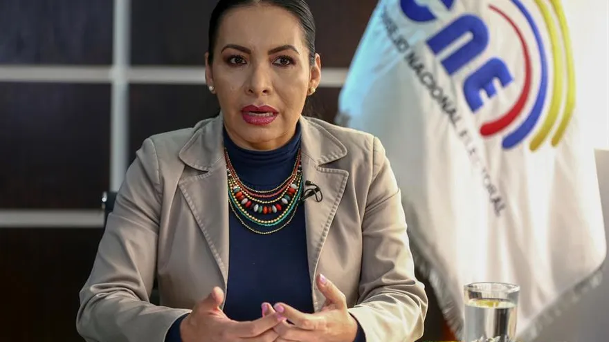 24/01/2021 18:56 (UTC) Autor: EFEI0342 Temática: Política » Elecciones La presidenta del Consejo Nacional Electoral (CNE) de Ecuador, Diana Atamaint.