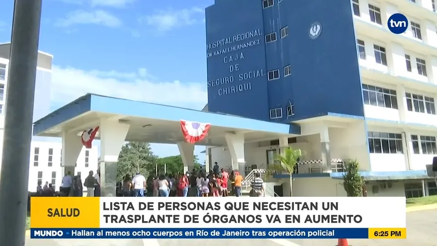 Aumenta cifra de personas que requieren trasplante de órganos en Chiriquí