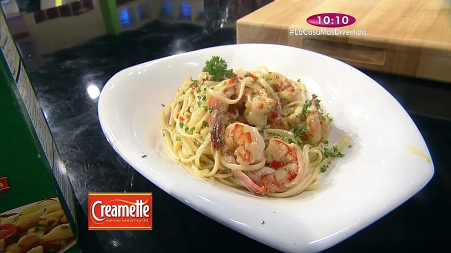 Receta -  Pasta salteada con ajo matequilla y limón