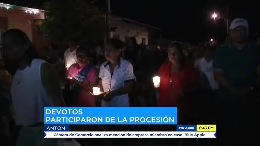 Celebran procesión de Cristo de Esquipulas en Antón