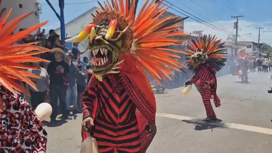El 'Diablo Encuetado' marca el inicio de las festividades del Corpus Christi en La Villa de Los Santos