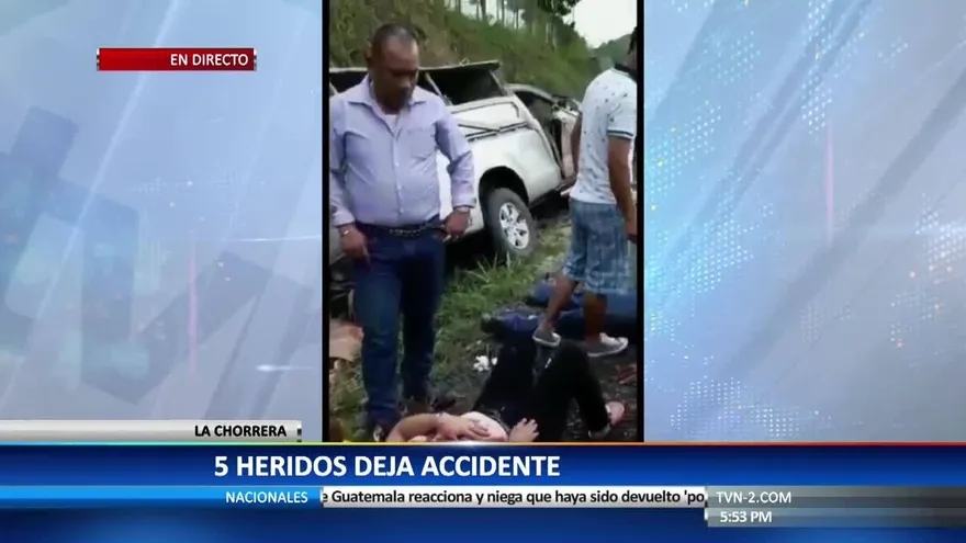 Reportan accidente de tránsito en La Chorrera