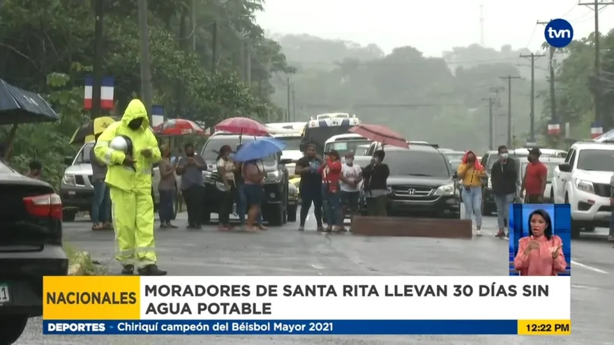 Protestas en Santa Rita de Colón por falta de agua potable