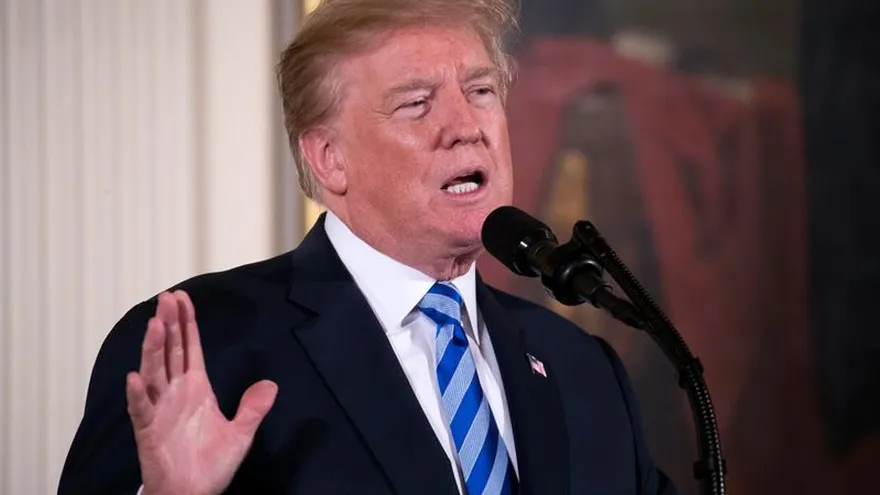 En la imagen, el presidente estadounidense, Donald Trump.