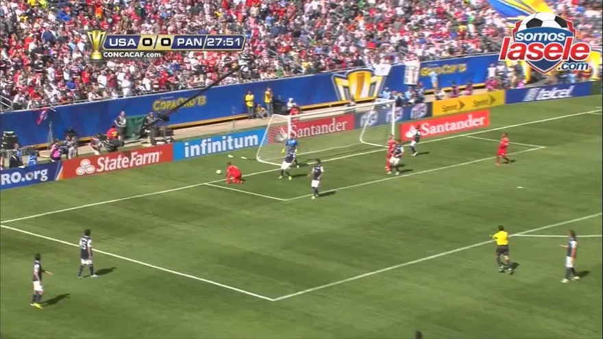 Resumen del primer tiempo final Copa Oro 2013 Estados Unidos vs Panamá