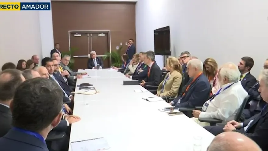 Reunión de Mulino con empresarios del Consejo de las Américas.