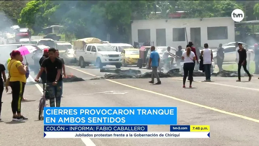 Protestas simultáneas paralizan Colón