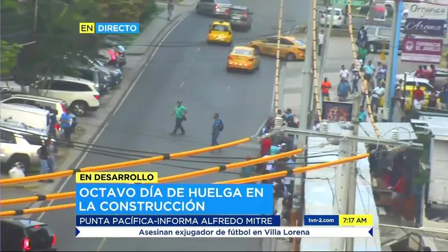 Octavo día de huelga del Suntracs