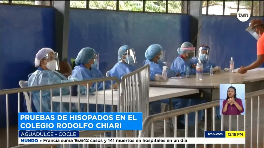 Instalan centro de hisopado exprés en Aguadulce