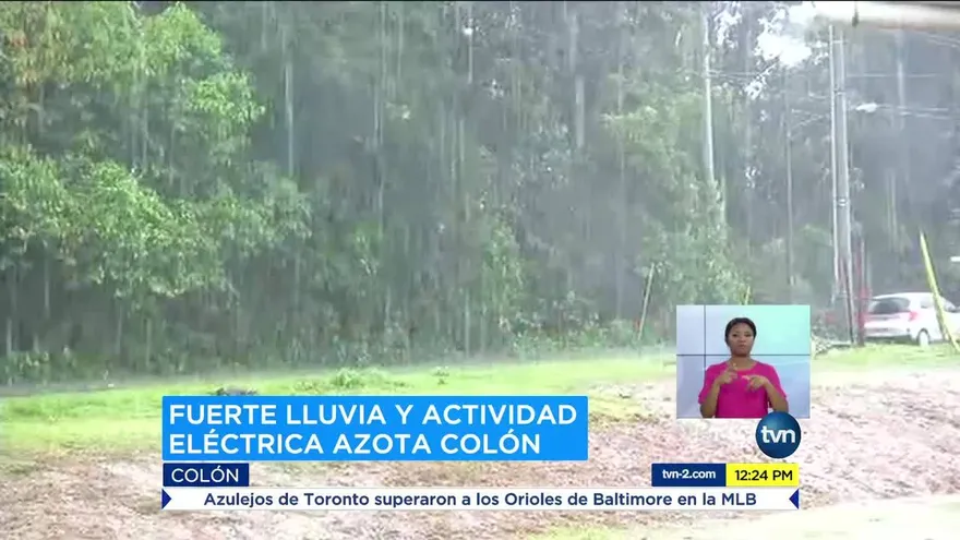 Fuertes lluvias en Colón