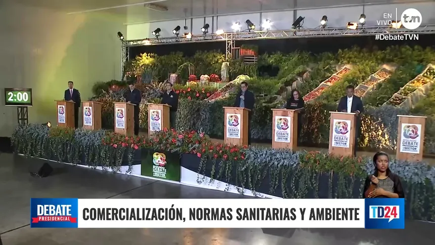 Debate presidencial: Candidatos presentan propuestas para mejorar comercialización de productos agrícolas