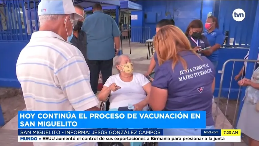 Sigue proceso de vacunación en San Miguelito