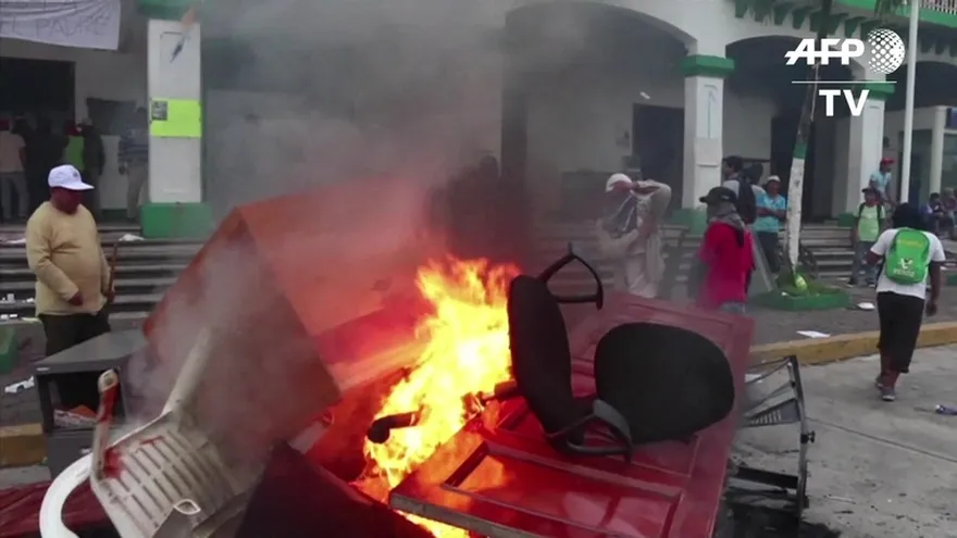 Violentas protestas por secuestro de sacerdote en México