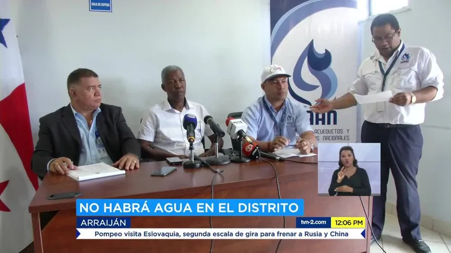 La Chorrera y Arraiján estarán sin agua por 18 horas este fin de semana