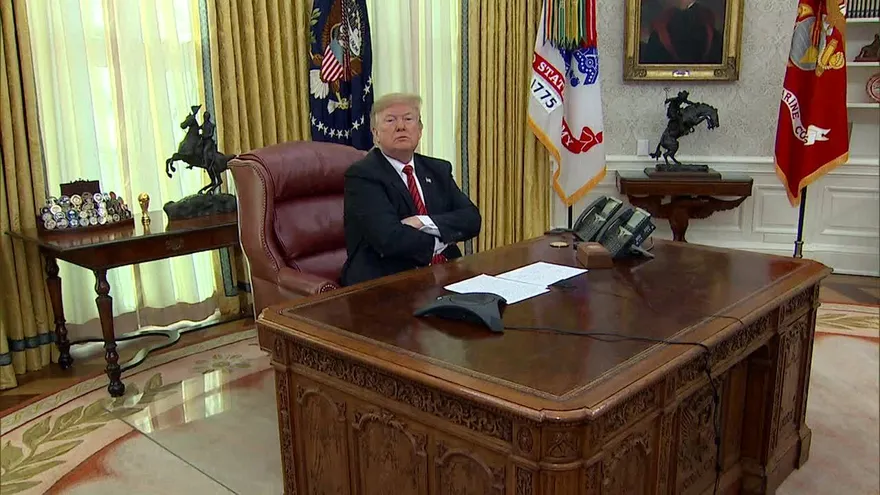 Trump: cierre de gobierno seguirá hasta no tener fondos de muro