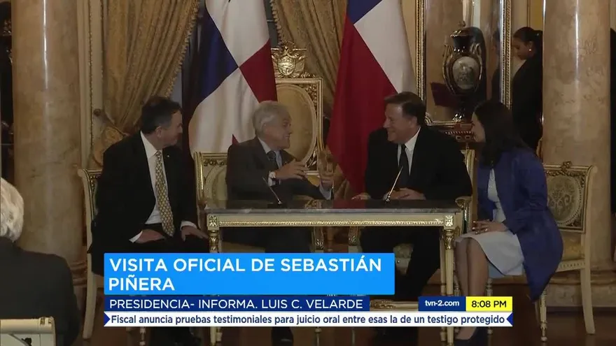 Presidente Varela se reúne con su homólogo de Chile, Sebastián Piñera