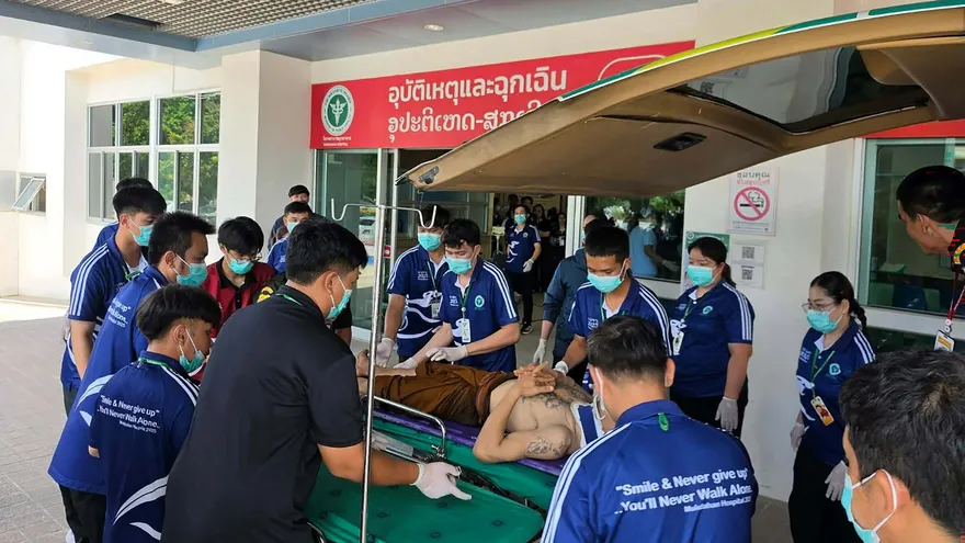 Nine monks killed, over 20 injured after van driven by child crashes into pilgrimage group in Thailand
