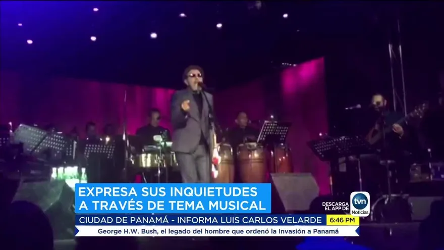 Rubén Blades improvisa sobre Odebrecht y Varela durante una presentación artística