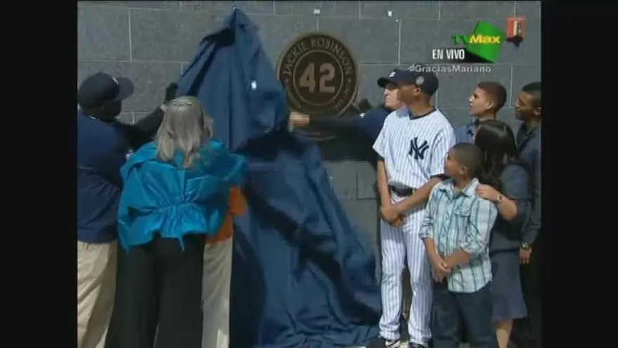 Parte del homenaje a Mariano Rivera
