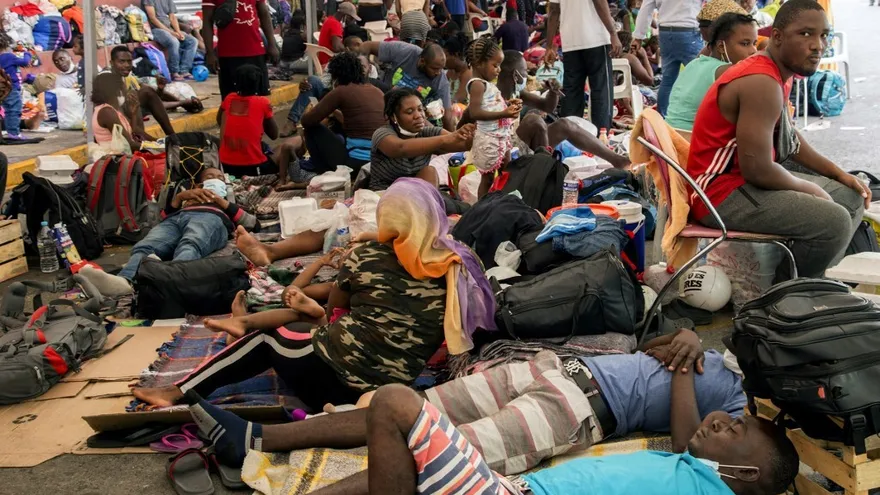 Migrantes varados en México.