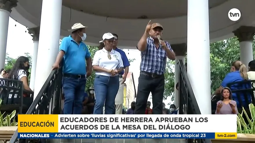 Educadores de Herrera aprueban acuerdo de fin de huelga