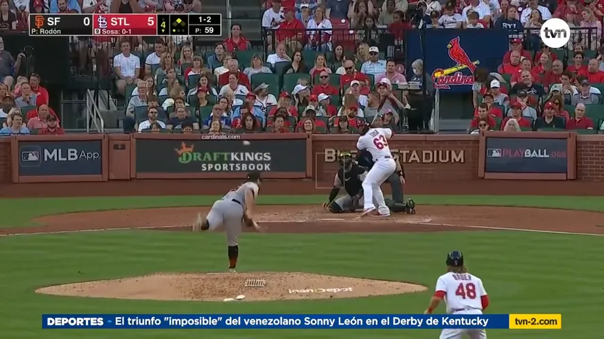 Edmundo Sosa y su desempeño con los Cardenales de San Luis ante los Gigantes de San Francisco