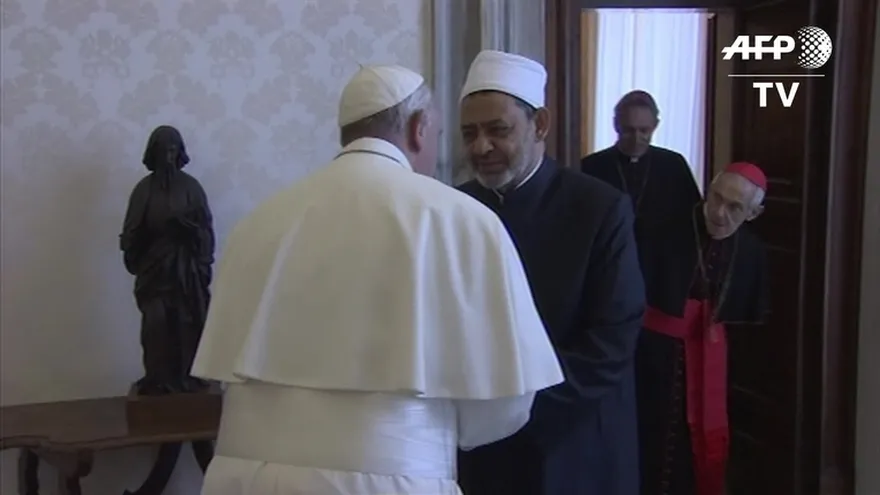 Histórica reunión entre Papa y gran imán Ahmed al Tayeb