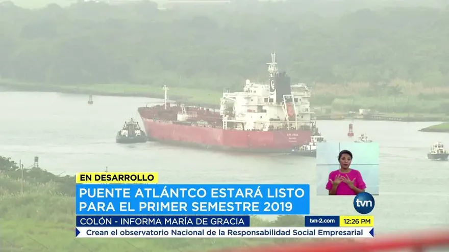 Varela supervisa avances del tercer puente sobre el Canal en Colón